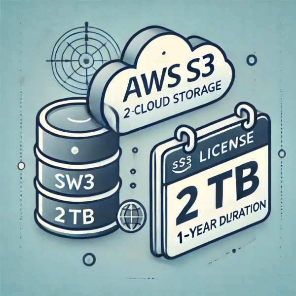 AWS S3 licensz 2T 1y