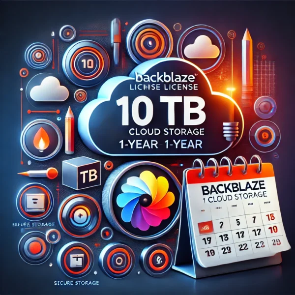 BackBlaze licensz 10T 1y