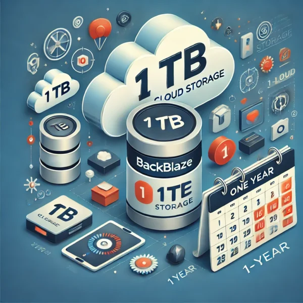 BackBlaze licensz 1T 1y