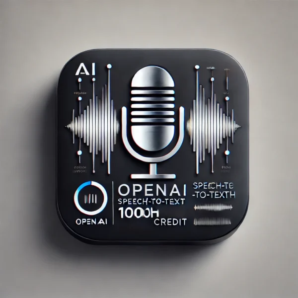 OpenAI Speech-To-Text 1000h credit